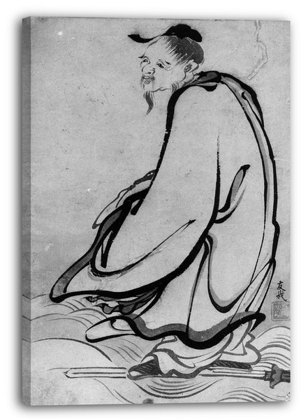 Leinwandbild Schule von Katsushika Hokusai - Salbei