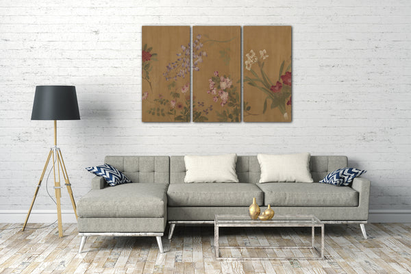 Leinwandbild Wang Yuan zugeschrieben - Die Hundert Blumen