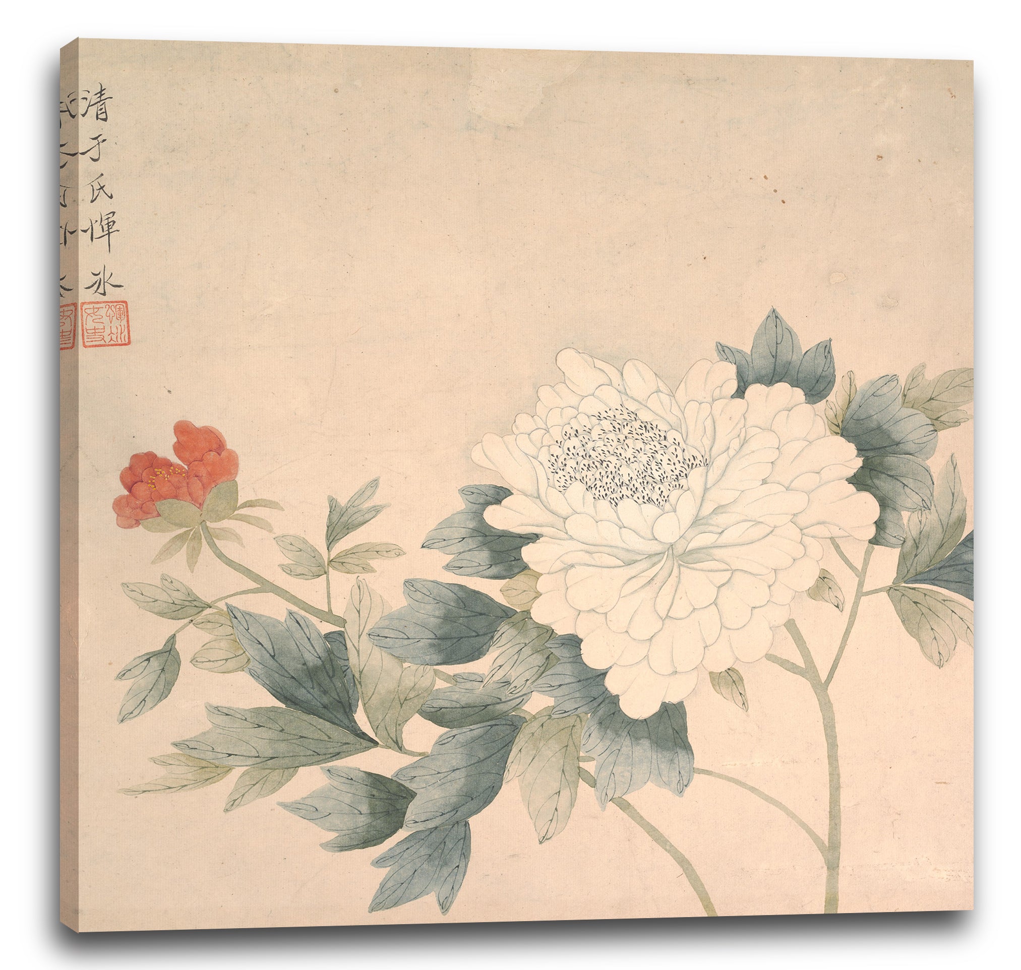 Leinwandbild Yun Bing - Blumenstudie