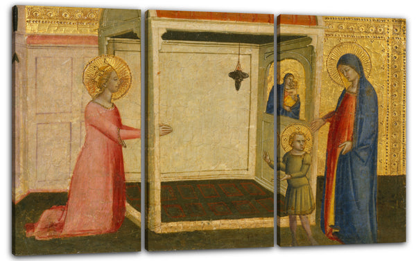 Leinwandbild Meister der Orcangesque Misericordia - Die Vision der heiligen Katharina von Alexandria