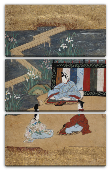 Leinwandbild Tosa Schule - Szenen aus den Geschichten von Ise (Ise Monogatari)