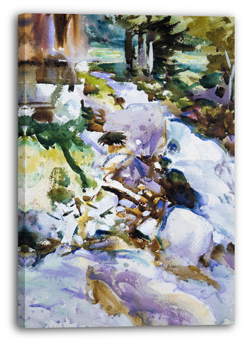 Leinwandbild John Singer Sargent - Rauschender Bach