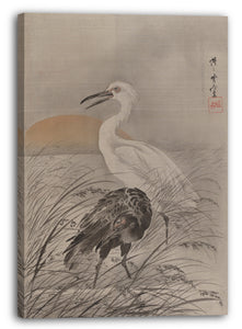 Leinwandbild Kawanabe Kyōsai (Japanisch, 1831-1889) - Vögel im Sumpf