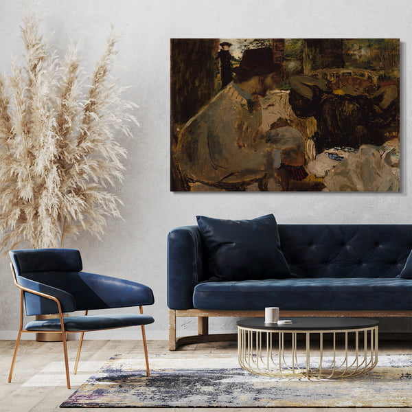 Leinwandbild Edouard Vuillard - Konversation