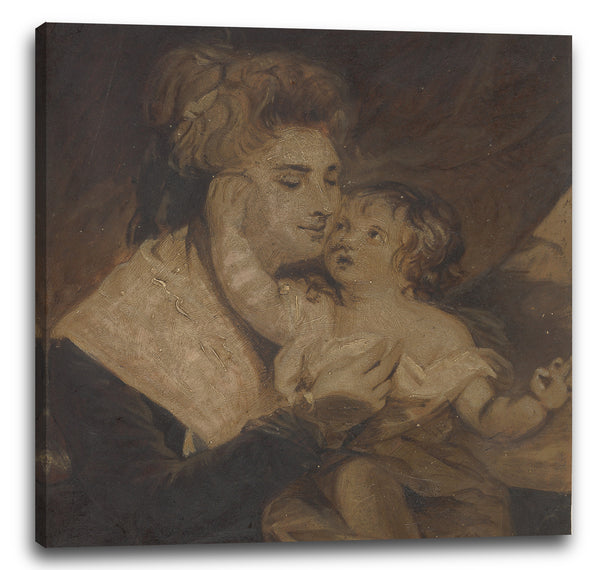 Leinwandbild Charles Howard Hodges zugeschrieben - Lady Dashwood und ihr Sohn