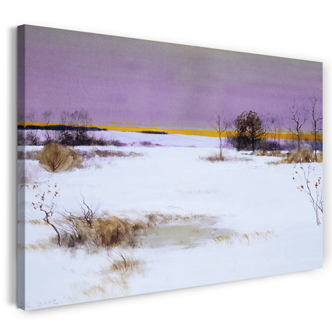 Leinwandbild Bruce Crane - Schneelandschaft