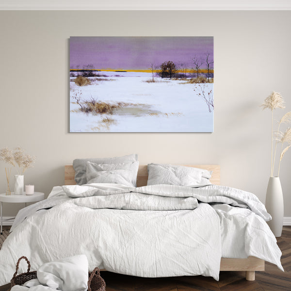 Leinwandbild Bruce Crane - Schneelandschaft