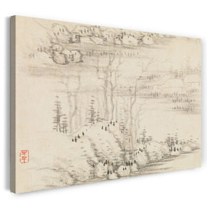 Leinwandbild Gong Xian - Landschaften und Bäume