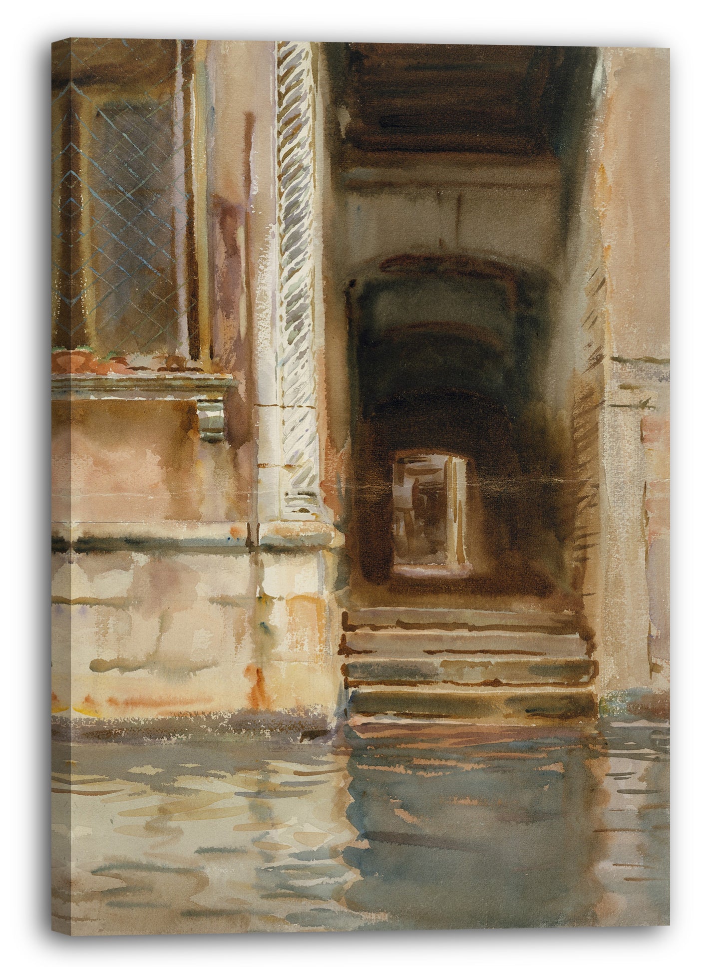 Leinwandbild John Singer Sargent - Venetianischer Durchgang