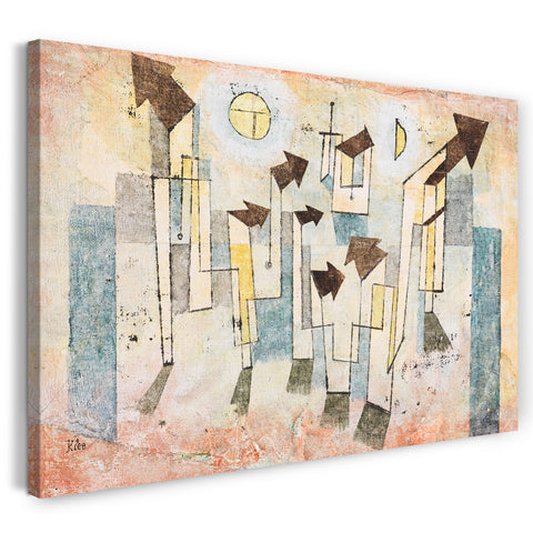 Leinwandbild Paul Klee - Wandbild aus dem Tempel der Sehnsucht Thither