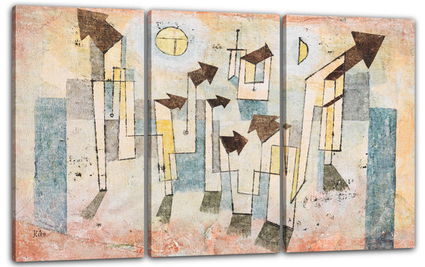 Leinwandbild Paul Klee - Wandbild aus dem Tempel der Sehnsucht Thither