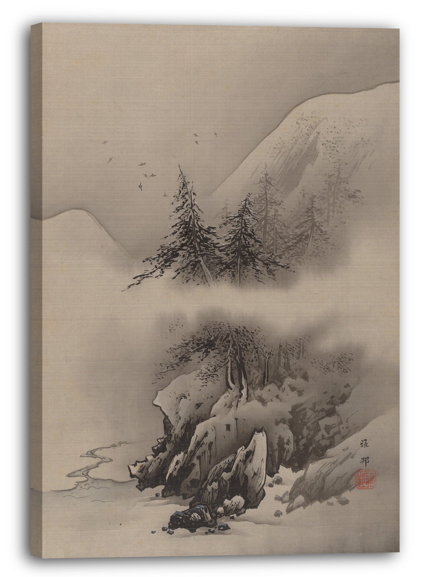 Leinwandbild Hashimoto Gahō - Schneelandschaft