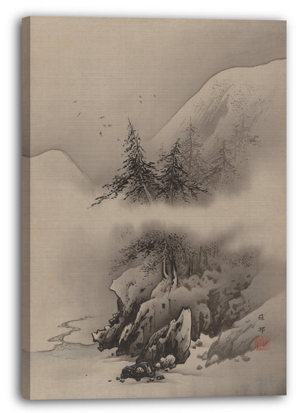Leinwandbild Hashimoto Gahō - Schneelandschaft