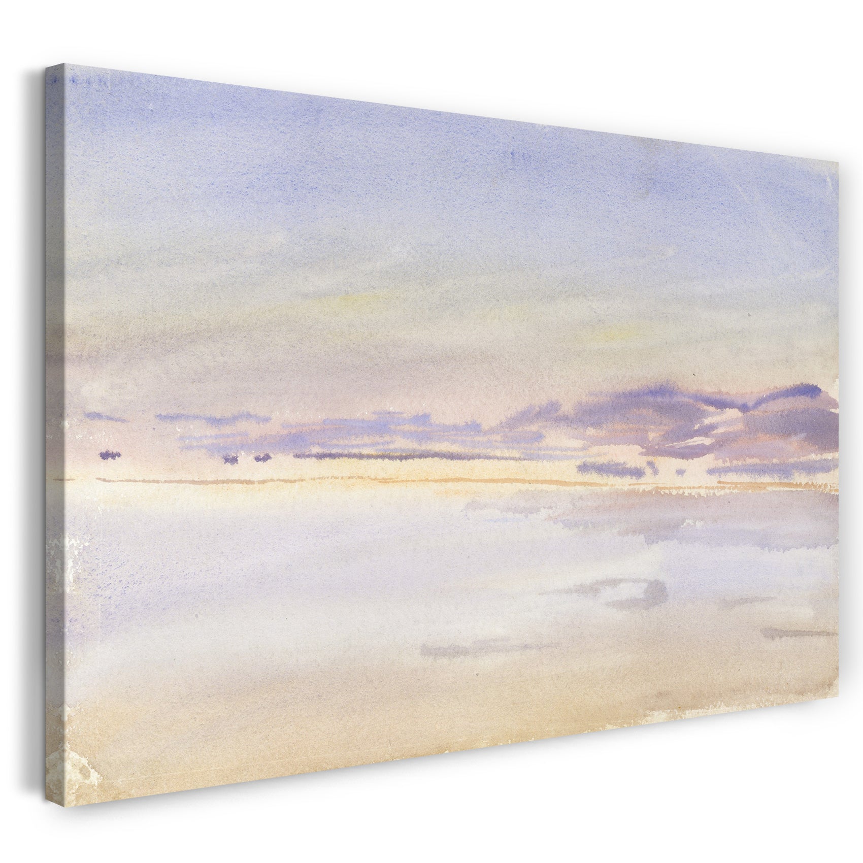 Leinwandbild John Singer Sargent - Sonnenuntergang am Meer