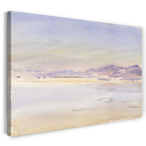 Leinwandbild John Singer Sargent - Sonnenuntergang am Meer
