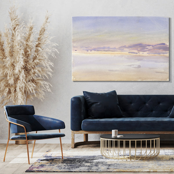 Leinwandbild John Singer Sargent - Sonnenuntergang am Meer