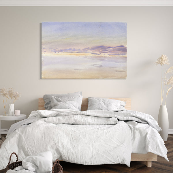 Leinwandbild John Singer Sargent - Sonnenuntergang am Meer