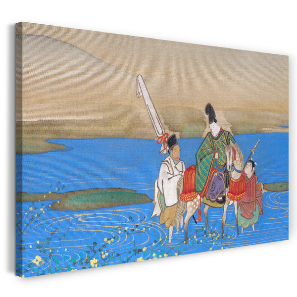 Leinwandbild Sakai Ōho - Sechs Juwelflüsse (Mu-Tamagawa)