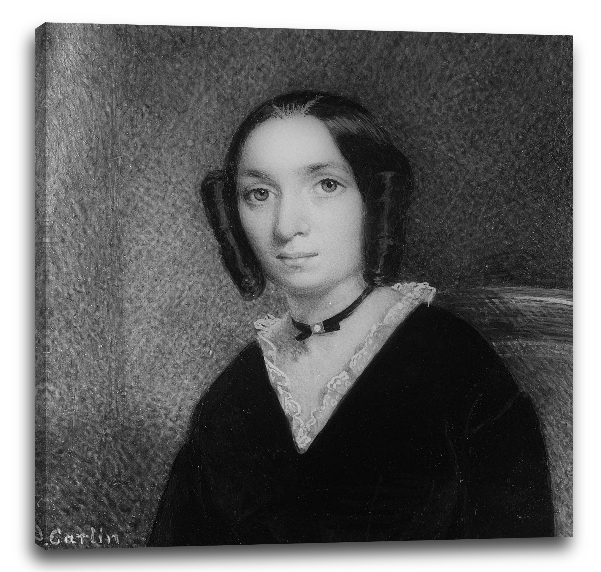 Leinwandbild John Carlin - Porträt einer Dame