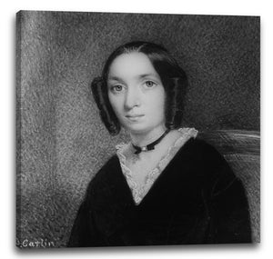Leinwandbild John Carlin - Porträt einer Dame