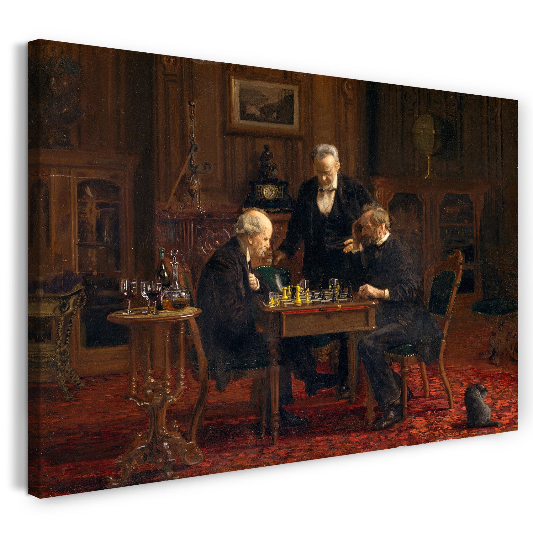 Leinwandbild Thomas Eakins - Die Schachspieler