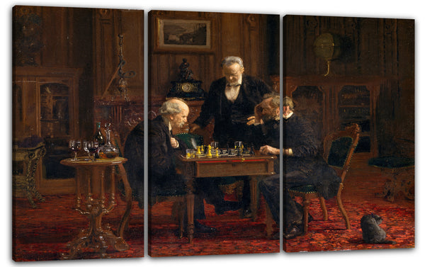 Leinwandbild Thomas Eakins - Die Schachspieler