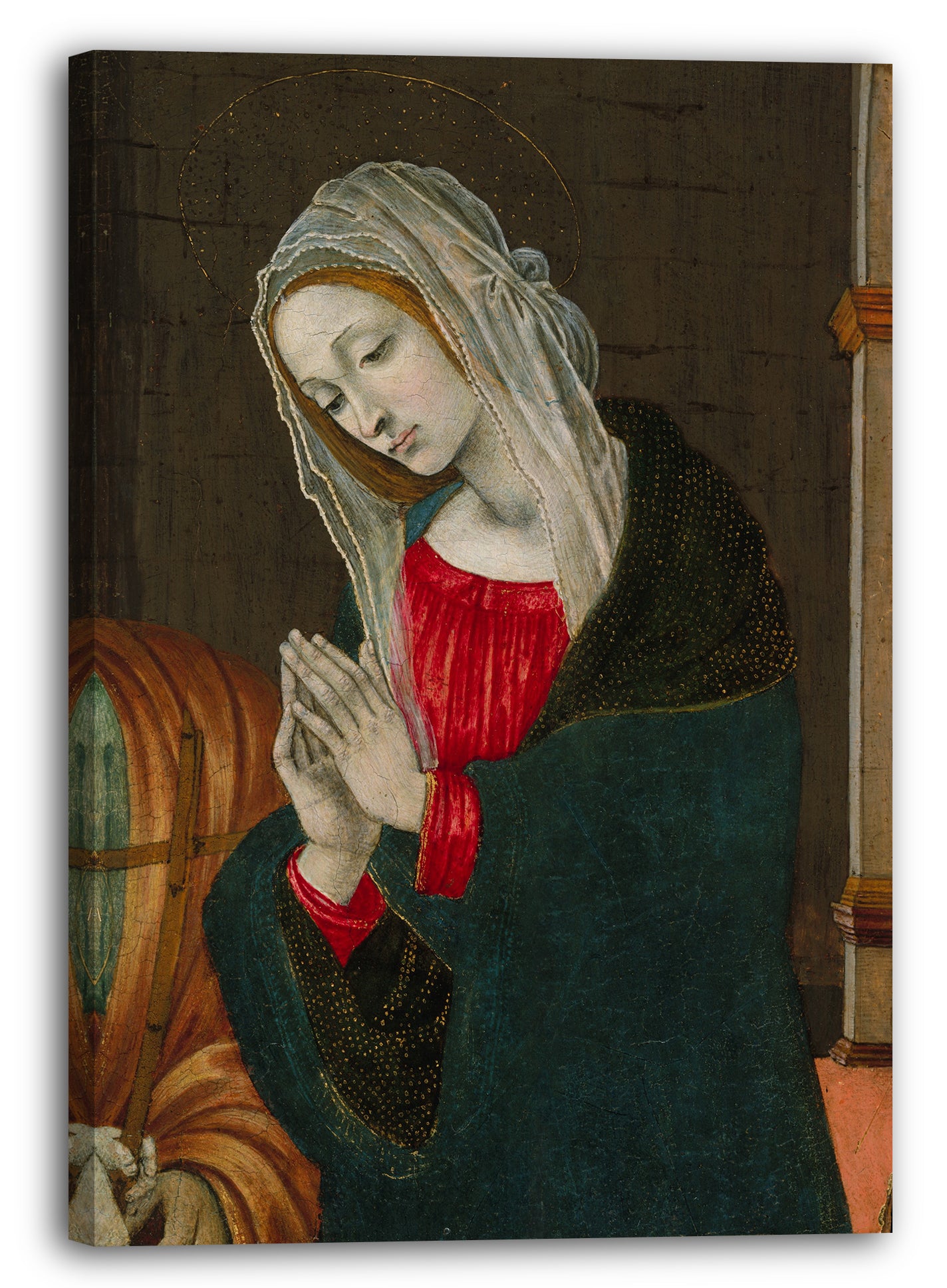 Leinwandbild Werkstatt von Filippino Lippi - Die Jungfrau der Geburt Christi