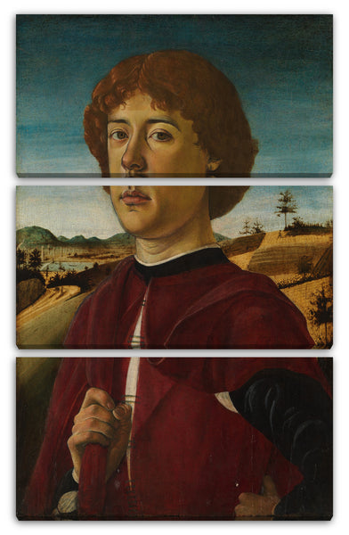Leinwandbild Biagio d'Antonio - Portrait eines jungen Mannes