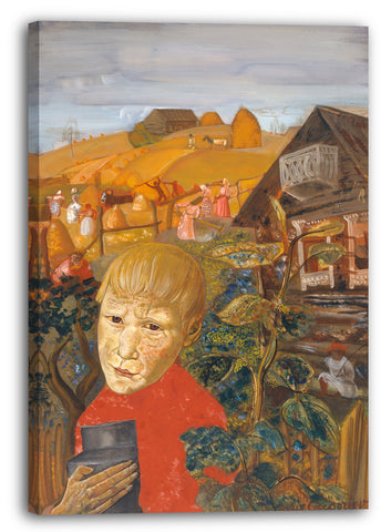 Leinwandbild Boris Grigoriew - Sergei Esenin (1895-1925) als Jugendlicher