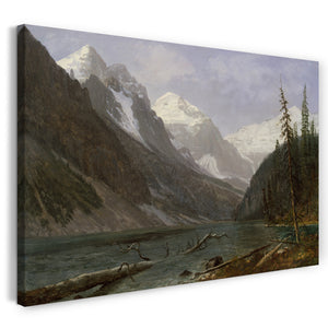 Leinwandbild Albert Bierstadt - Kanadische Rockies (Lake Louise)