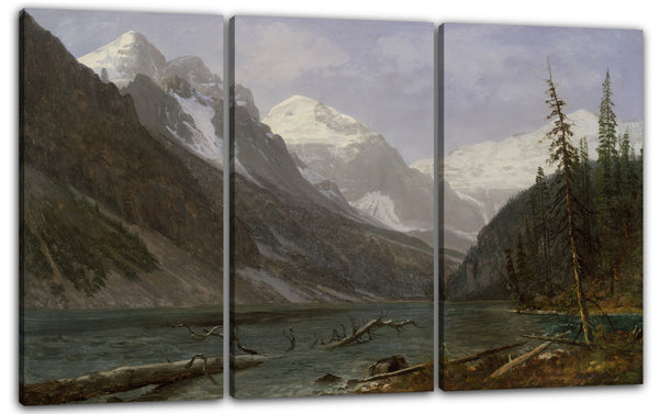 Leinwandbild Albert Bierstadt - Kanadische Rockies (Lake Louise)