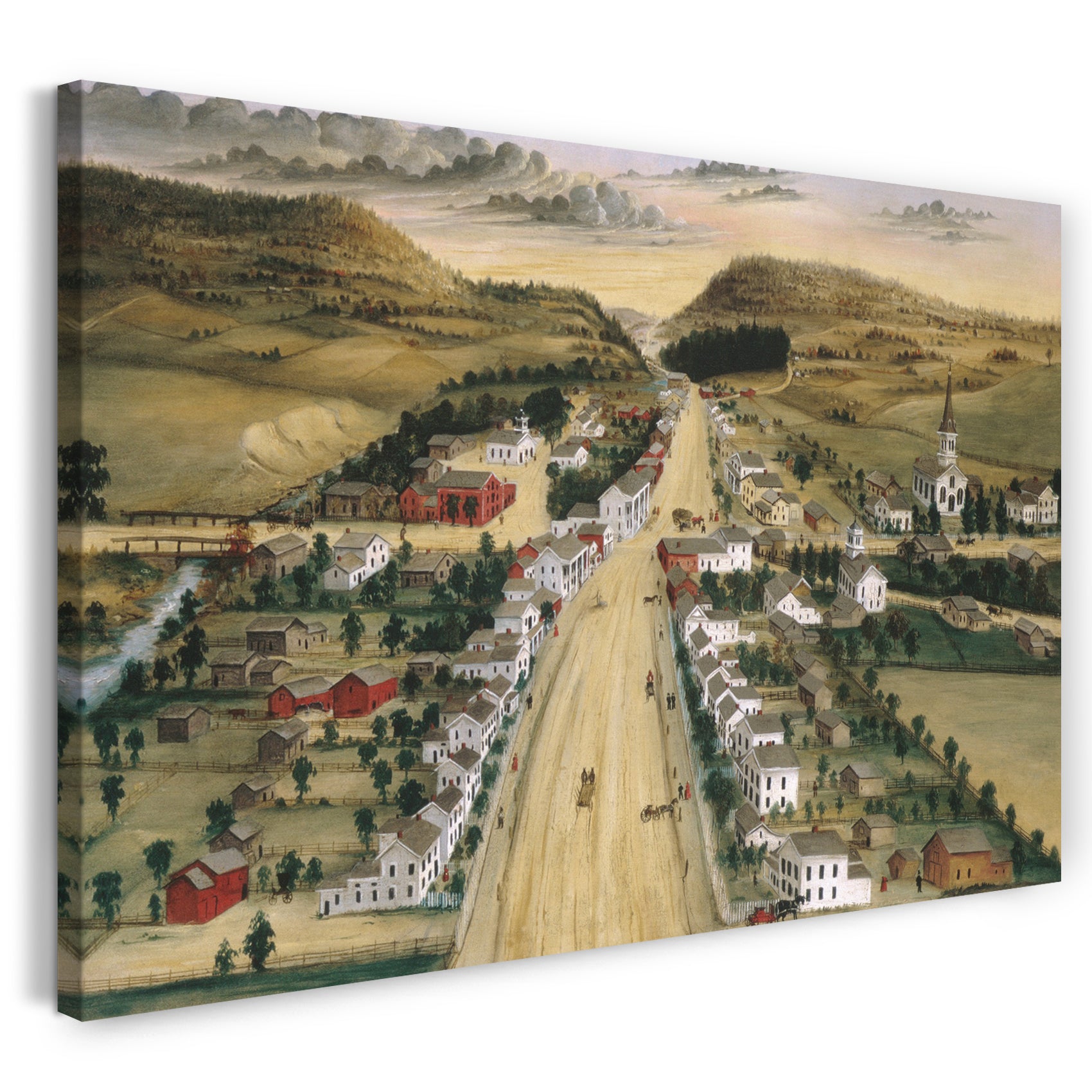 Leinwandbild Joseph H. Hidley - Ansicht von Poestenkill, New York