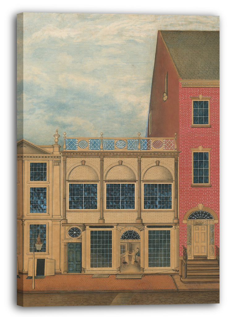 Leinwandbild Ehemals John Rubens Smith zugeschrieben - Der Laden und das Lager von Duncan Phyfe, 168-172 Fulton Street, New York City