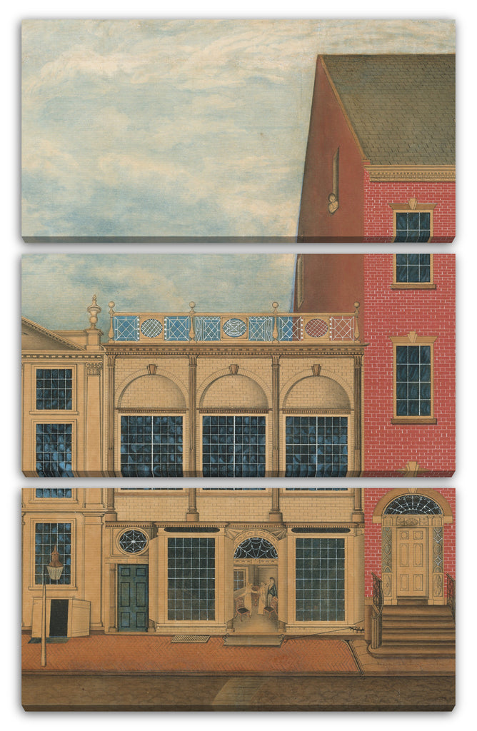 Leinwandbild Ehemals John Rubens Smith zugeschrieben - Der Laden und das Lager von Duncan Phyfe, 168-172 Fulton Street, New York City