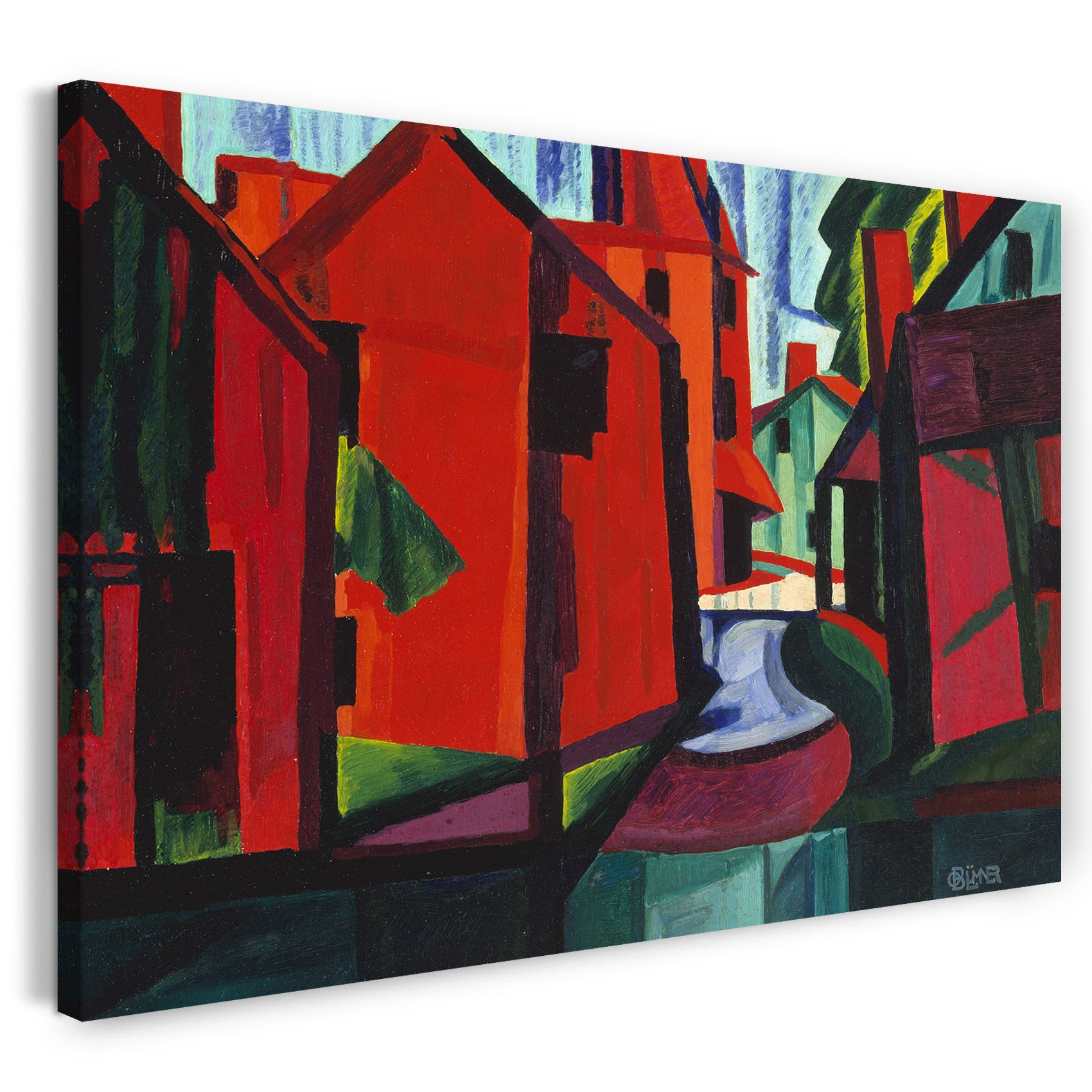 Leinwandbild Oscar Bluemner - Kleine Wasserfälle, New Jersey