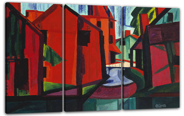 Leinwandbild Oscar Bluemner - Kleine Wasserfälle, New Jersey