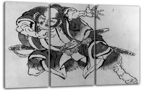 Leinwandbild Katsushika Hokusai zugeschrieben - Sakata Kintoki