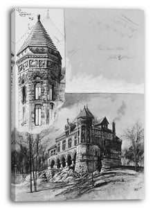 Leinwandbild Harry Fenn - Das Rathaus, North Easton, Massachusetts