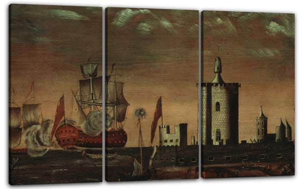 Leinwandbild 1770-1800 - Meerblick-Fantasie