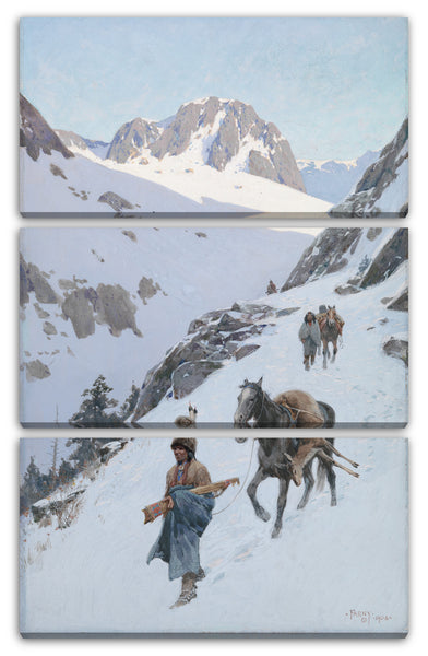 Leinwandbild Henry François Farny - Eine erfolgreiche Jagd