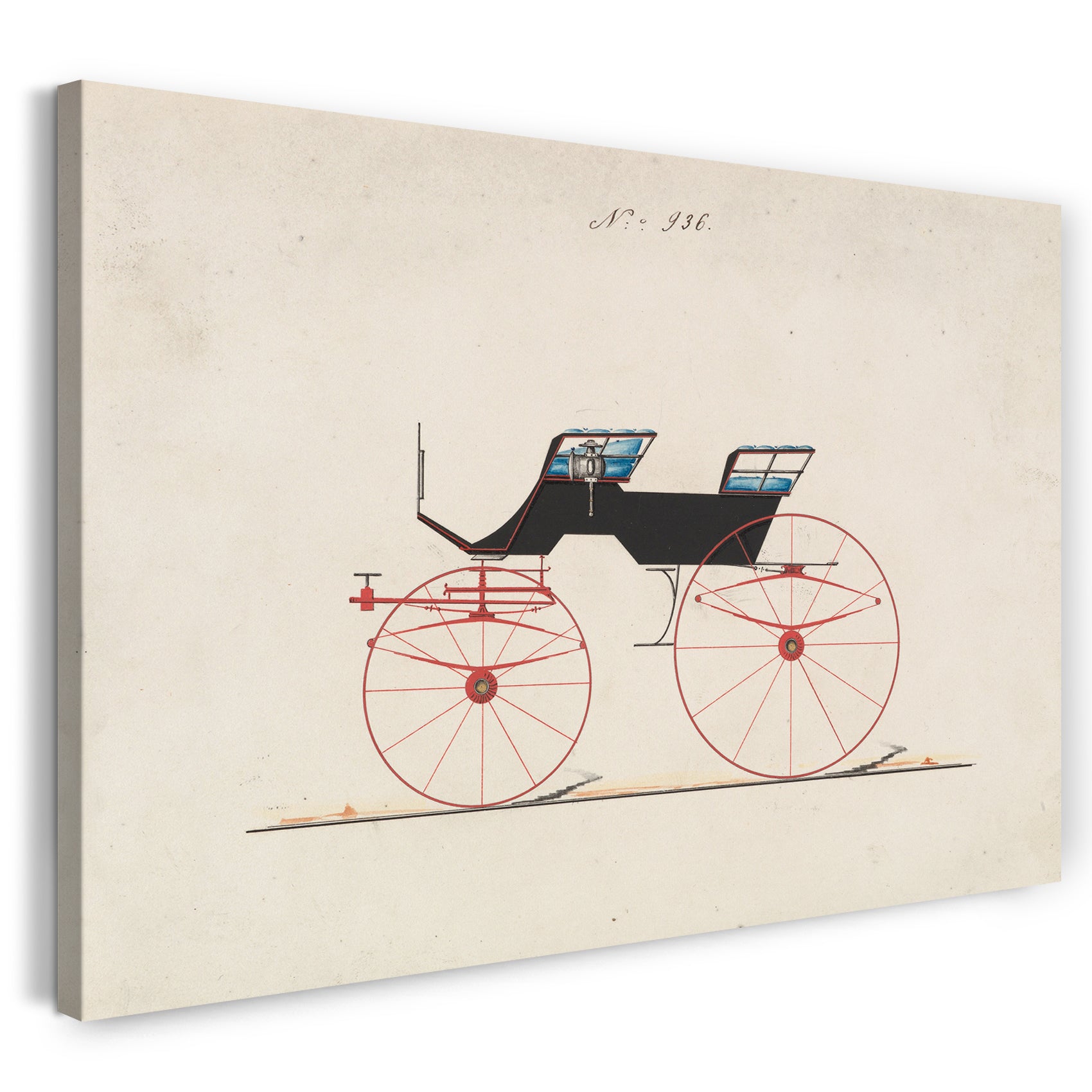 Leinwandbild Brewster & Co. - Design für viersitzigen Phaeton, kein Dach, Nr. 936