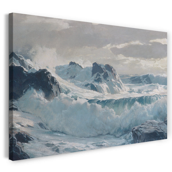 Leinwandbild Frederick J. Waugh - Wildes Wetter