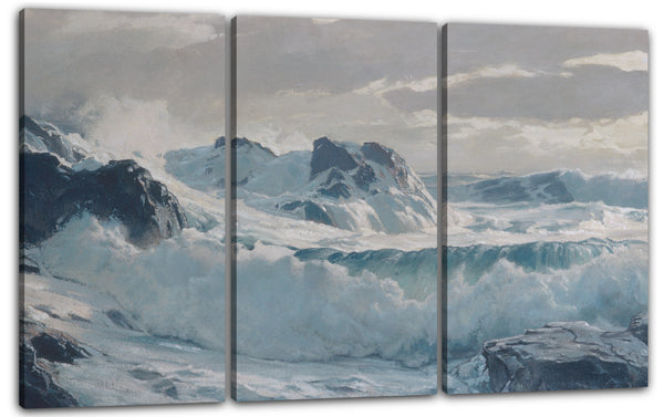 Leinwandbild Frederick J. Waugh - Wildes Wetter