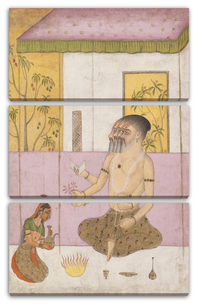 Leinwandbild ca. 1675 - Khambhavati Ragini: Folio aus einer Ragamala-Serie (Garland of Musical Modes)