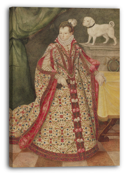 Leinwandbild Pieter Pietersz der Jüngere zugeschrieben - Porträt einer mährischen Frau