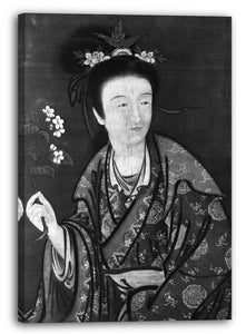 Leinwandbild Tsukioka Sessai zugeschrieben - Porträt einer Frau