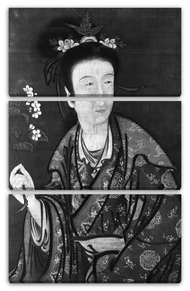 Leinwandbild Tsukioka Sessai zugeschrieben - Porträt einer Frau