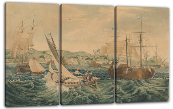 Leinwandbild William James Bennett zugeschrieben - Quarantäne, Staten Island