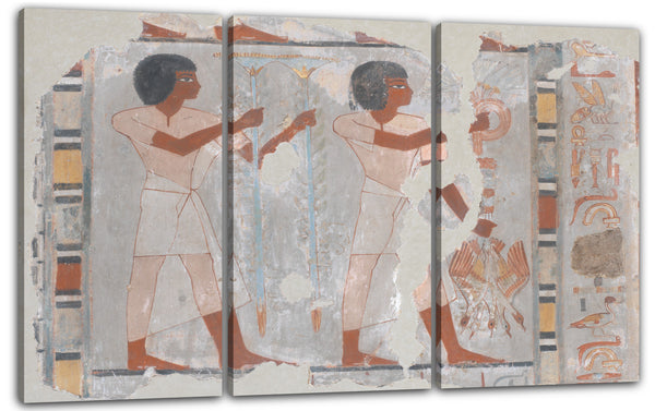 Leinwandbild Neues Königreich - Fragment der Wandmalerei aus dem Grab von Sebekhotep