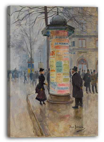 Leinwandbild Jean Béraud - Pariser Straßenszene